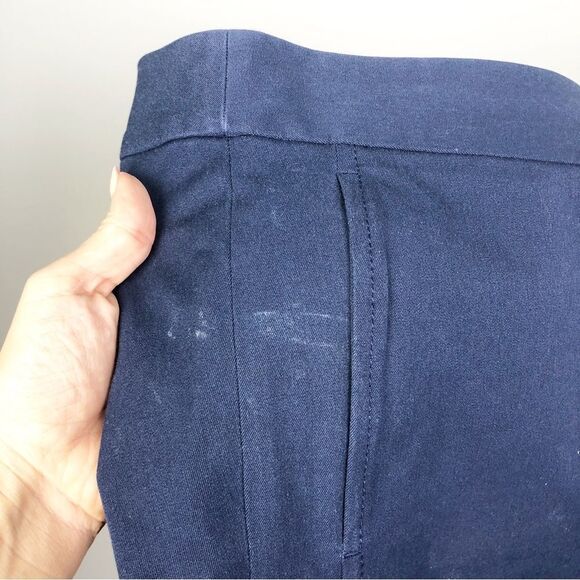 LILLY PULITZER | Sloane True Navy Blue Solid Side Button Shorts Women’s Size 8 - Picture 10 of 11